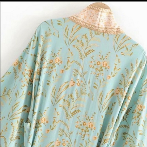 BOHEMIAN VINTAGE ROBE KIMONO - Picture 13 of 16